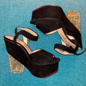 Charlotte Olympia Brand New Suede Sandals 37.5!
